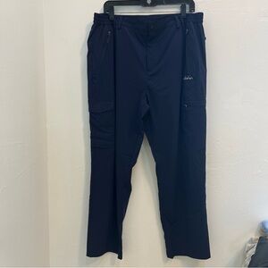 Clothin Men Cargo Pants  Elastic Waist  Size L Nylon‎ Rayon 6 Pockets